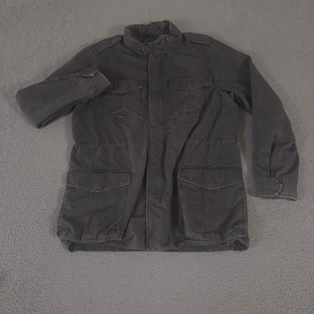 VINTAGE Gap Jacket Mens XL Tall Charcoal M-65 Military Utility Field Cotton 00s
